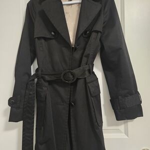 Banana Republic Elegant Black Trench Coat